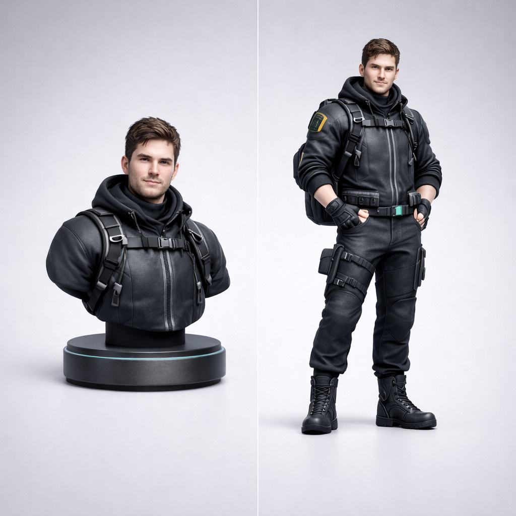 1-Original Character Creator (Form-Only / No Photo) — Bust or Full-Body