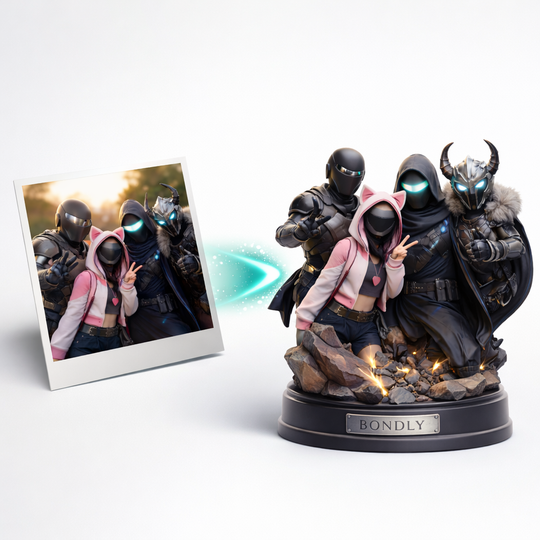 3-Photo Upload Figure (1–4 Photos) Bust or Full-Body