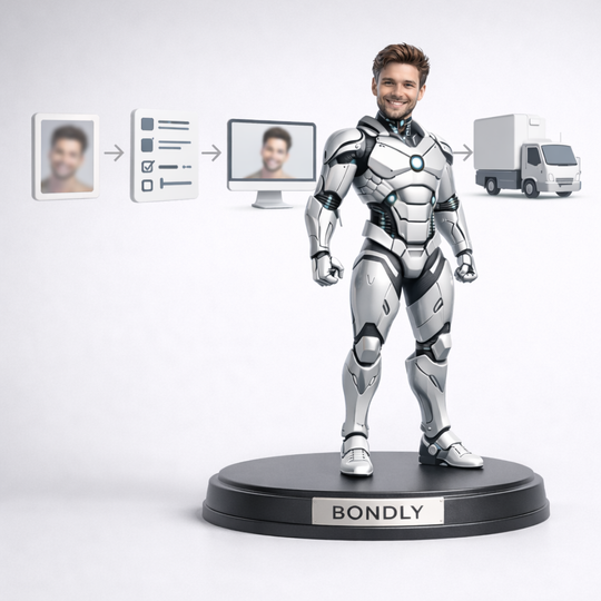 2 - Designed Portrait Figure (Form + 1 Photo) — Bust or Full-Body