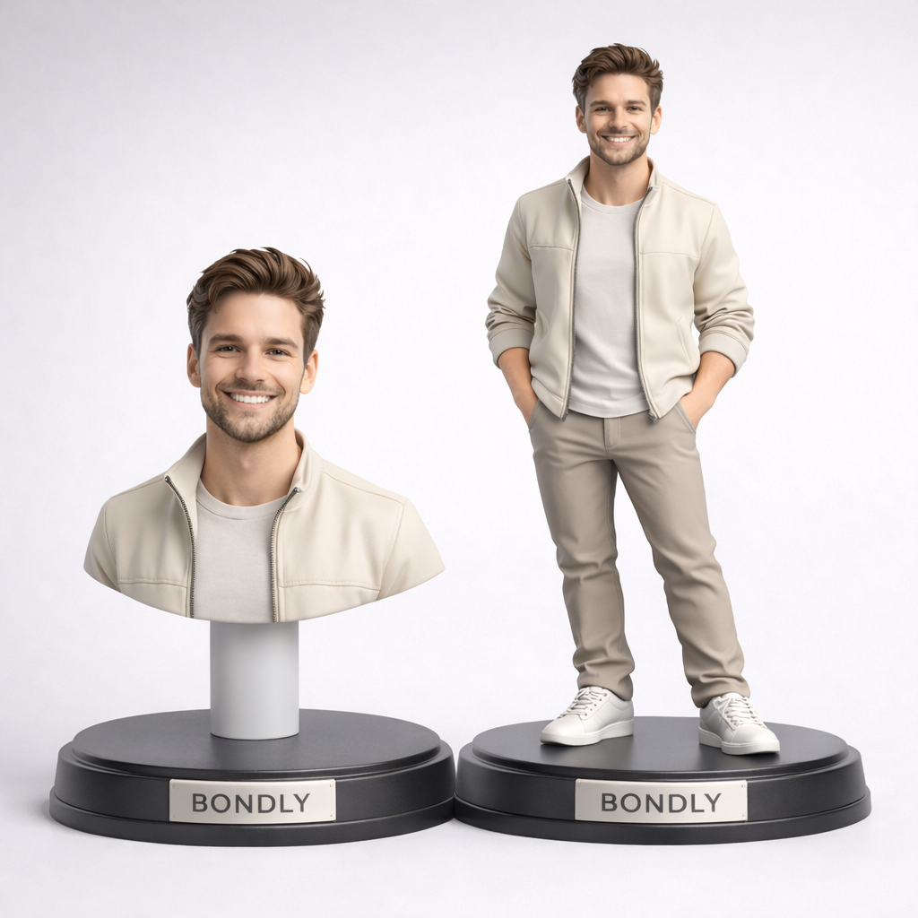 2 - Designed Portrait Figure (Form + 1 Photo) — Bust or Full-Body