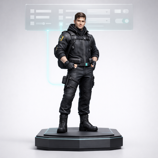 1-Original Character Creator (Form-Only / No Photo) — Bust or Full-Body